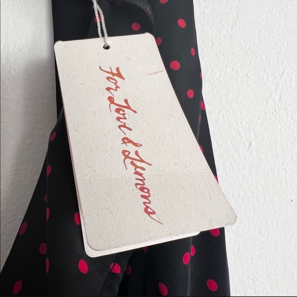 NWT For Love & Lemons UNIQUE One Of A Kind Sweet Disposition Retro Polka Dress - Picture 6 of 7